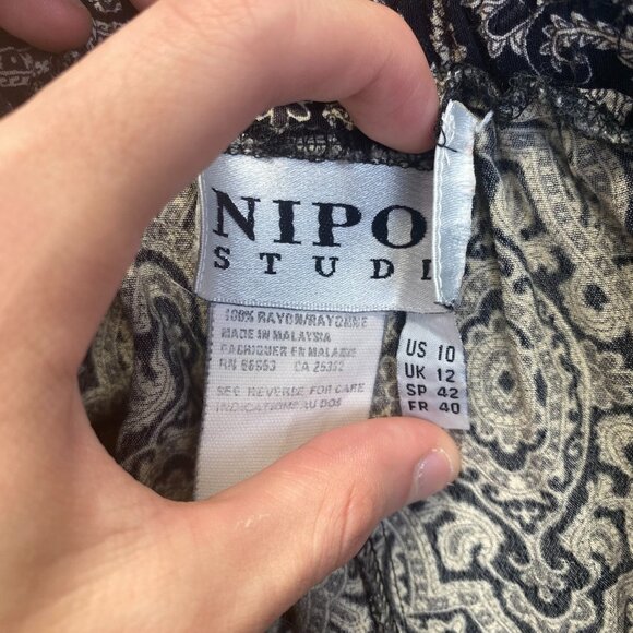 NIPON STUDIO Pants Women's Size 10,Floral Print 90s‎ Vtg,Pockets,Pull On - Picture 9 of 9